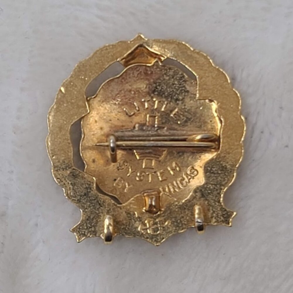 Vintage Lutheran SS Sunday School Second Year Pin Badge Little System Enamel - Picture 4 of 6